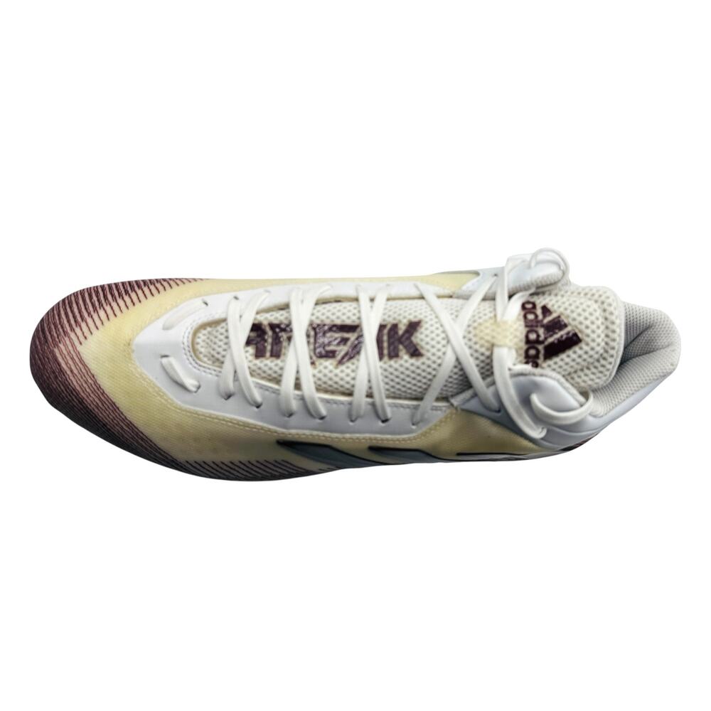 NWT Adidas Freak 23 Men's Football Cleats White /Maroon Lace Up Size 14 - Picture 8 of 11